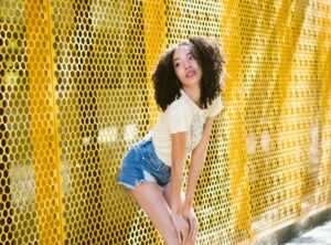 laura b yellow shorts