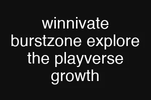 winnivate burstzone explore the playverse growth